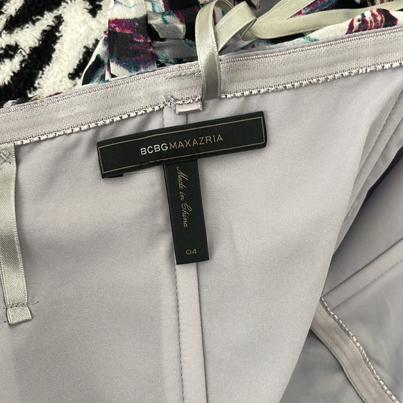 BCBG MAXAZRIA Floral Strapless Maxi Dress Size 4 - Picture 5 of 8